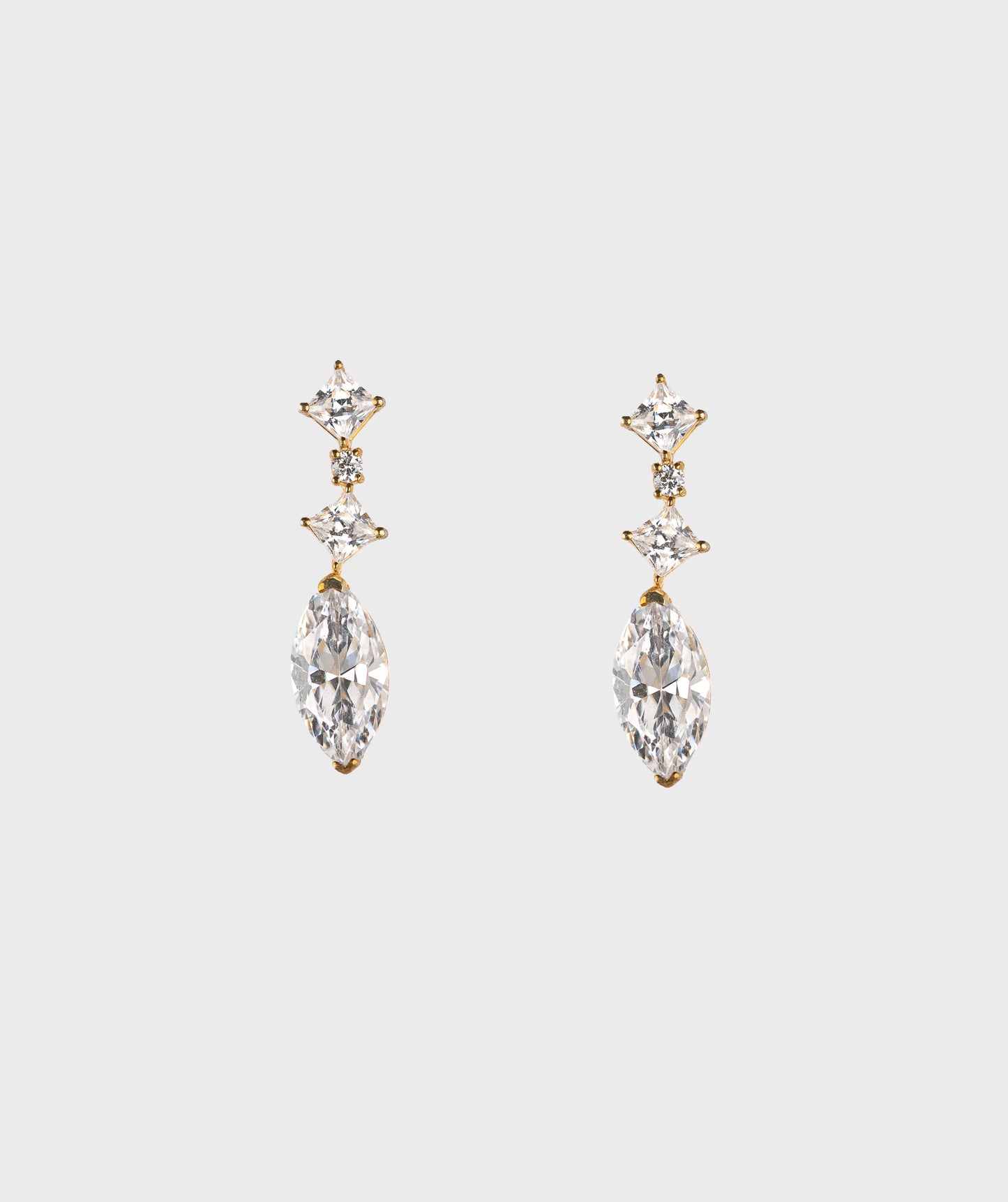 Isabella Bridal Earrings Gold