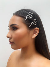 Load image into Gallery viewer, Selena Silver Snake Hair Pin
