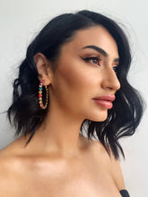 Load image into Gallery viewer, Ariana Crystal Hoop Small Earrings
